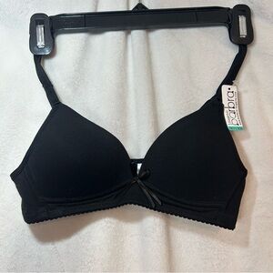 NWT Bra Bar Black 30A Underwire Lightly Padded Back Closure